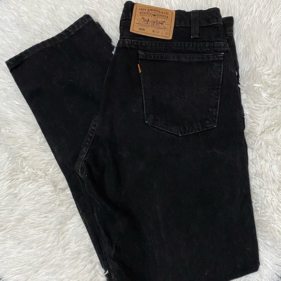 Levi's Other - LEVIS ORANGE TAG BLACK JEANS 30X34 VINTAGE